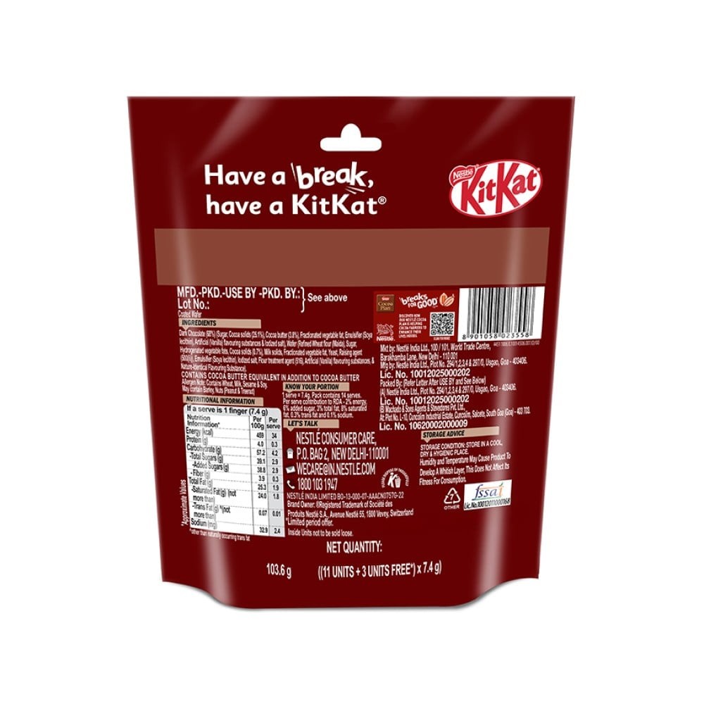 KitKat Delights Dark Minis Wafer Chocolate Pack