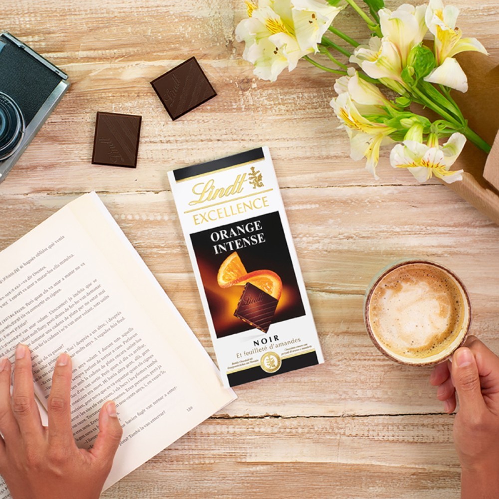 Lindt Excellence Orange Intense Dark Chocolate Bar