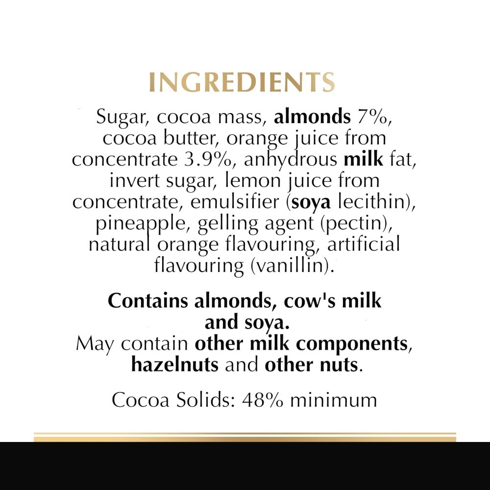 Lindt Excellence Orange Intense Dark Chocolate Bar