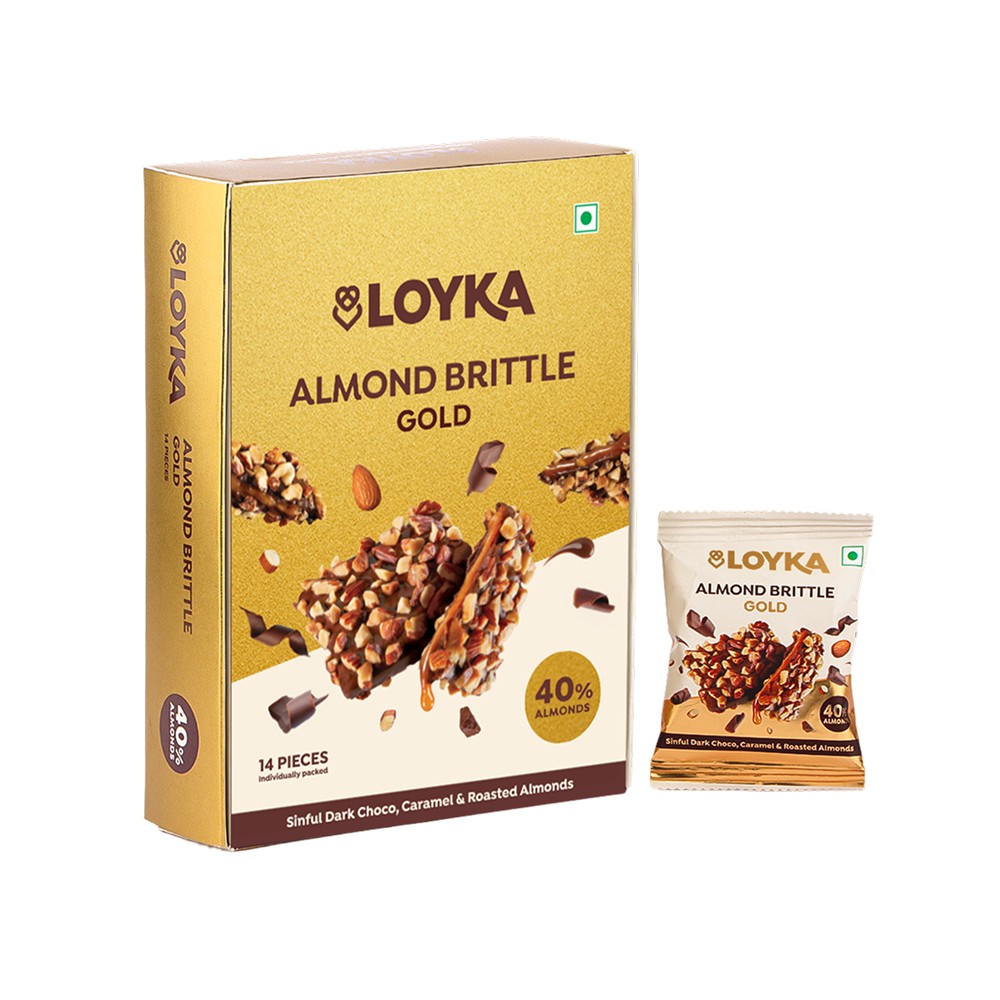 Loyka Almond Brittle Gold Dark Chocolate Pack