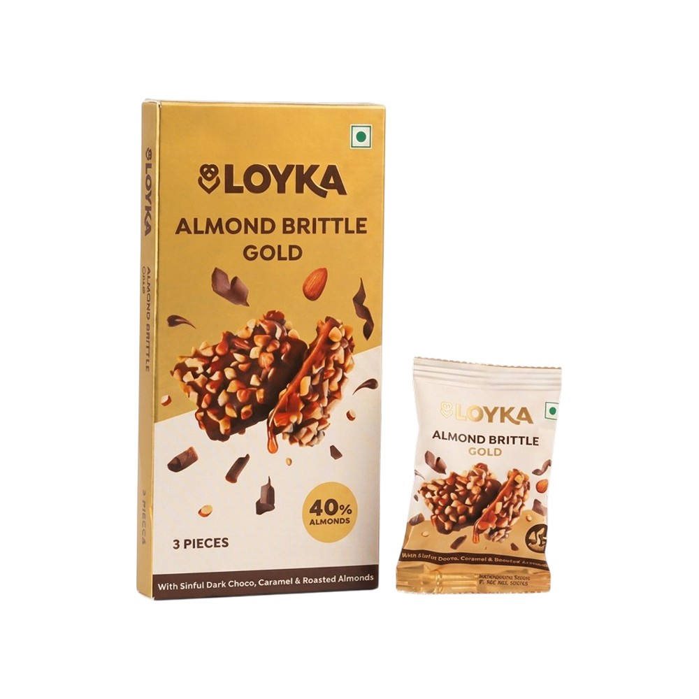 Loyka Almond Brittle Gold Milk Chocolate Pack