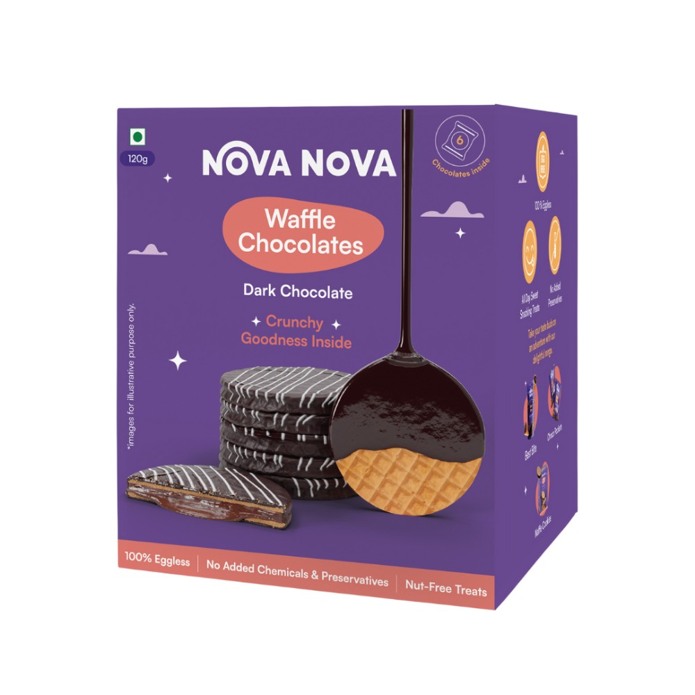 Nova Nova Waffle Chocolate - Dark Chocolate