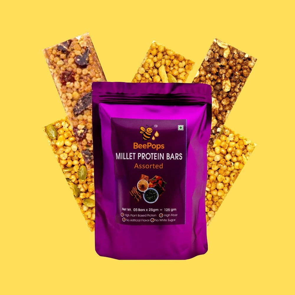 BeePops Assorted Millet Protein Bar