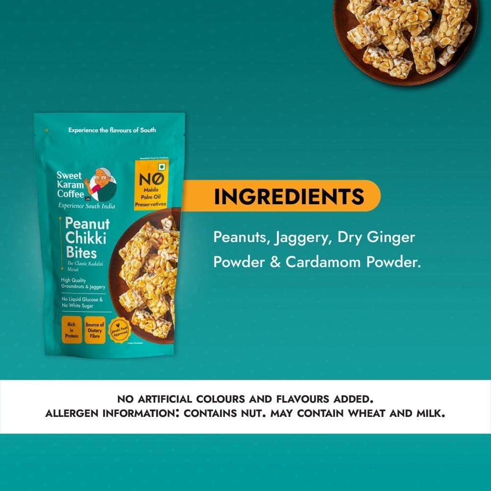 Peanut Chikki by Sweet Karam Coffee