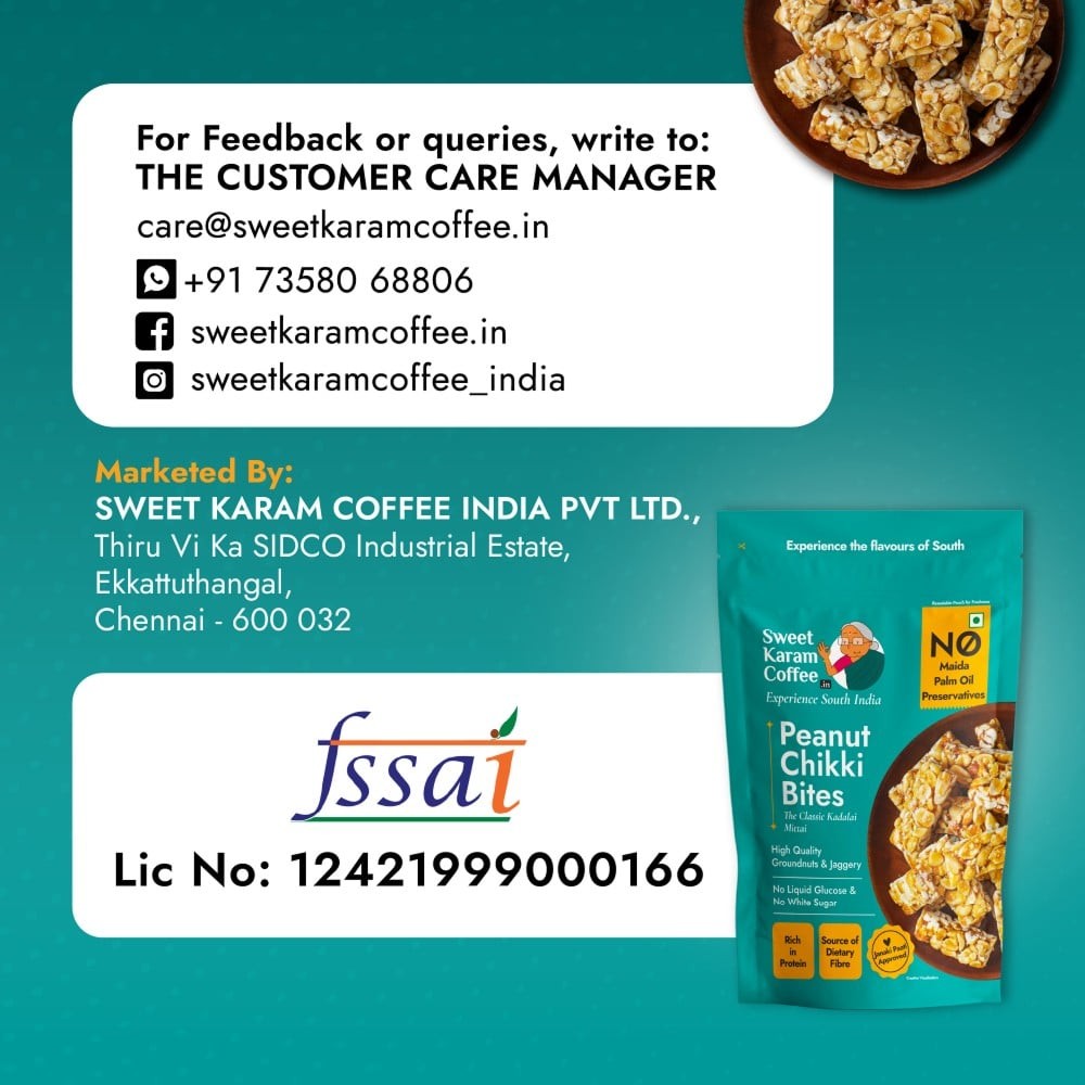 Peanut Chikki by Sweet Karam Coffee