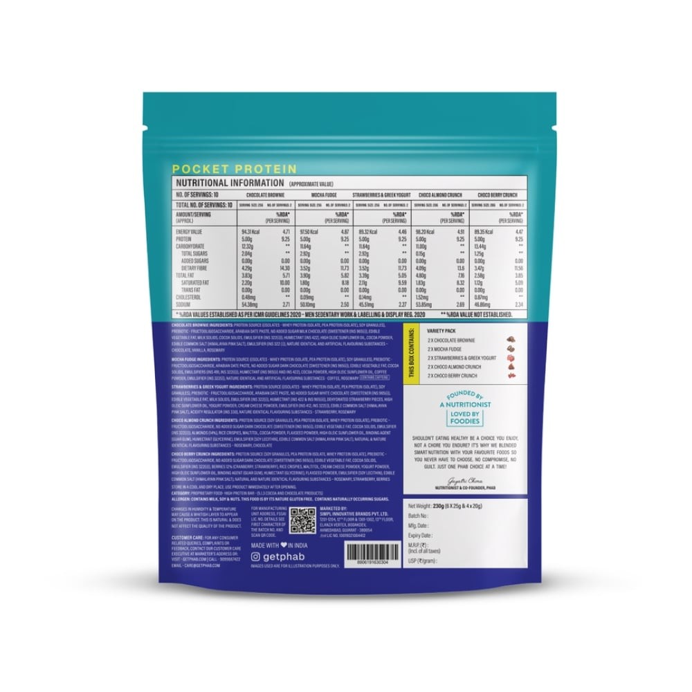 Phab Pocket Protein Bar Pack