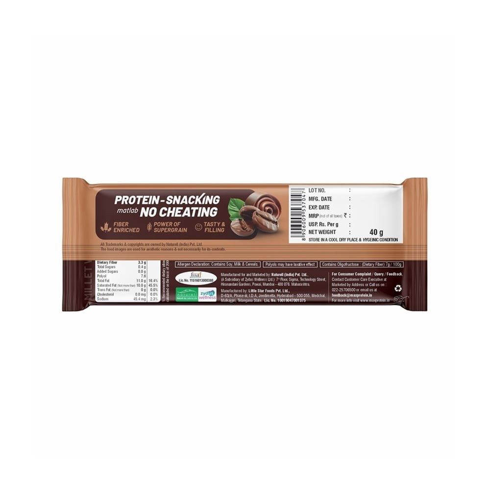 RiteBite Coffee Mousse Millet Waffer Protein Bar +  Max Protein Daily Choco Almond 10 g Protein Bar Combo
