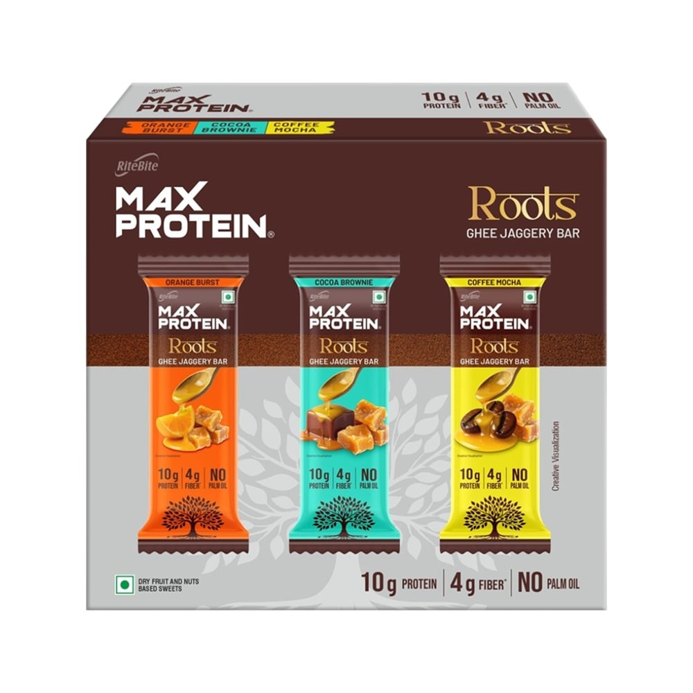 Ritebite Max Protein Roots Assorted Protein Bar Pack