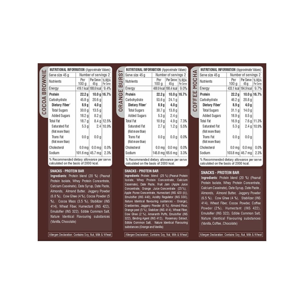 RiteBite Max Roots Assorted Protein Bar Pack - Pack of 12