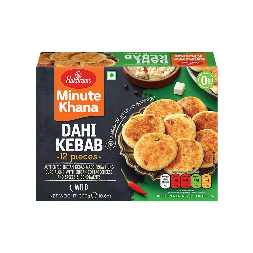 Haldiram's Dahi Veg Kebab (Frozen)