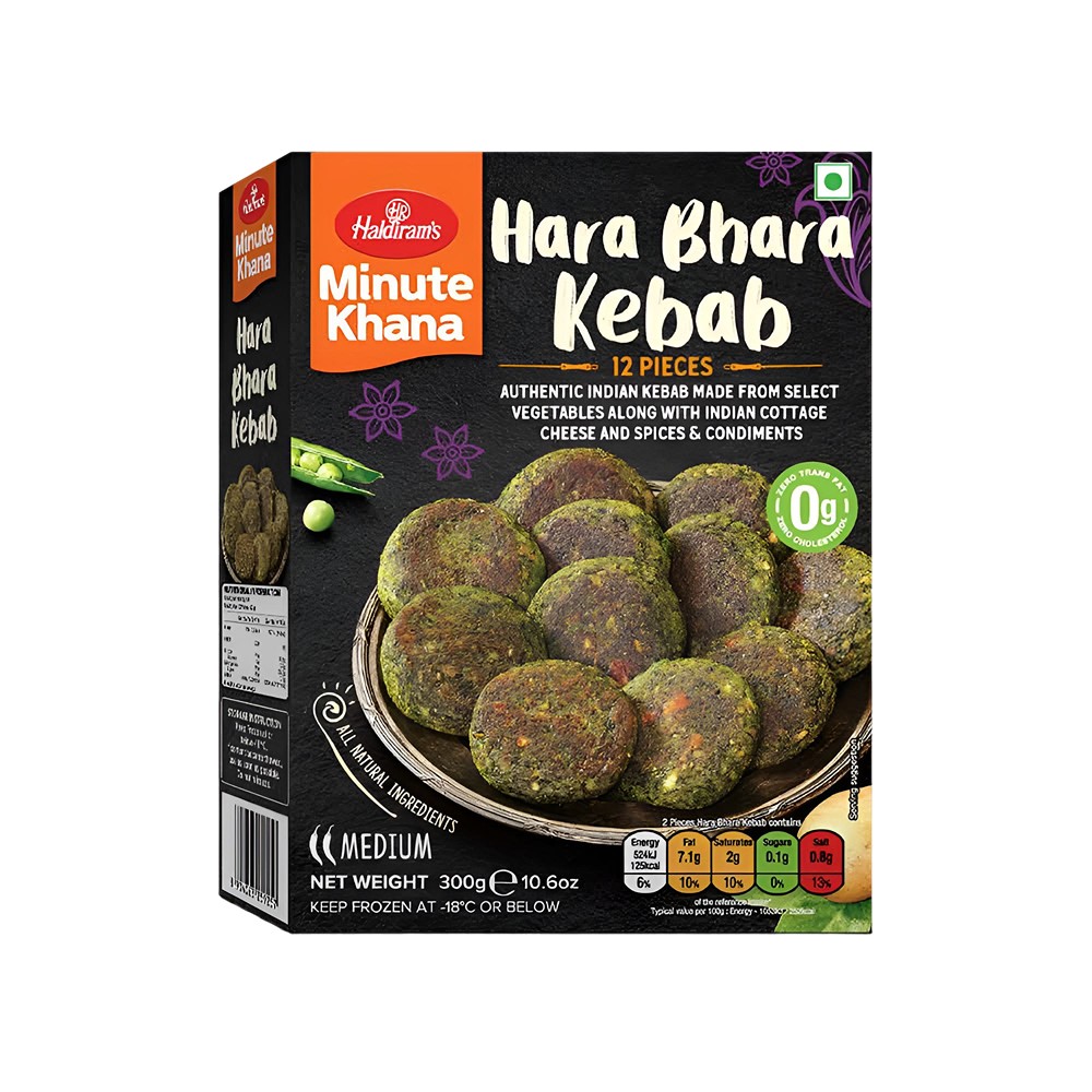Haldiram's Hara Bhara Veg Kebab (Frozen)