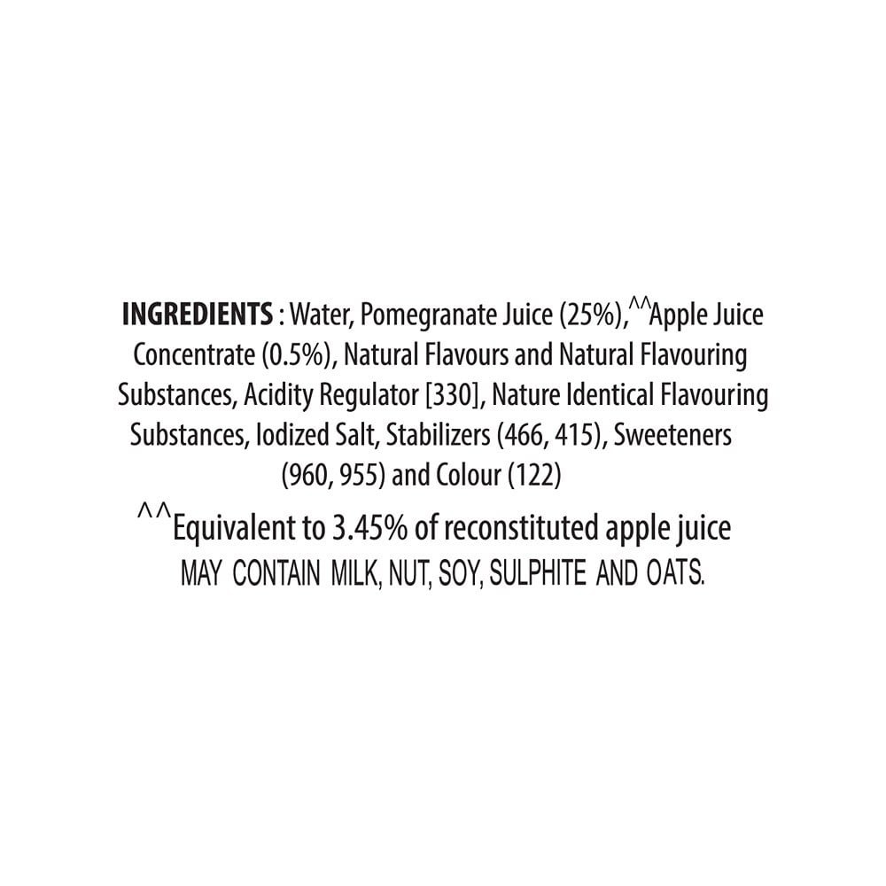 B Natural Pomegrante Juice (No Added Sugar)