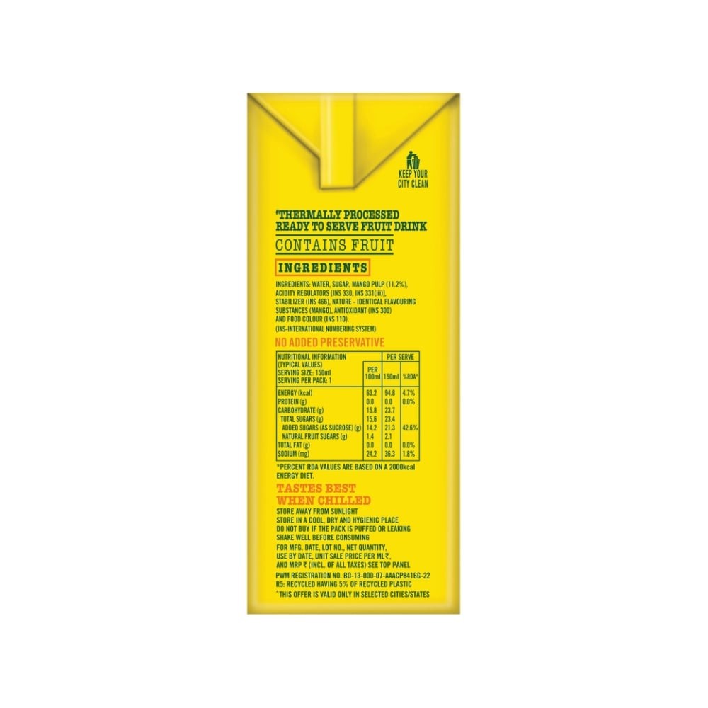 Frooti Refreshing Mango Drink