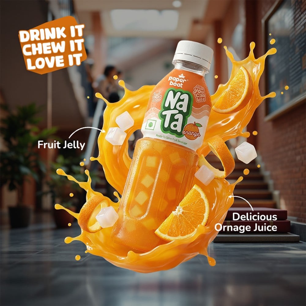 Paper Boat Nata De Coco Orange Juice