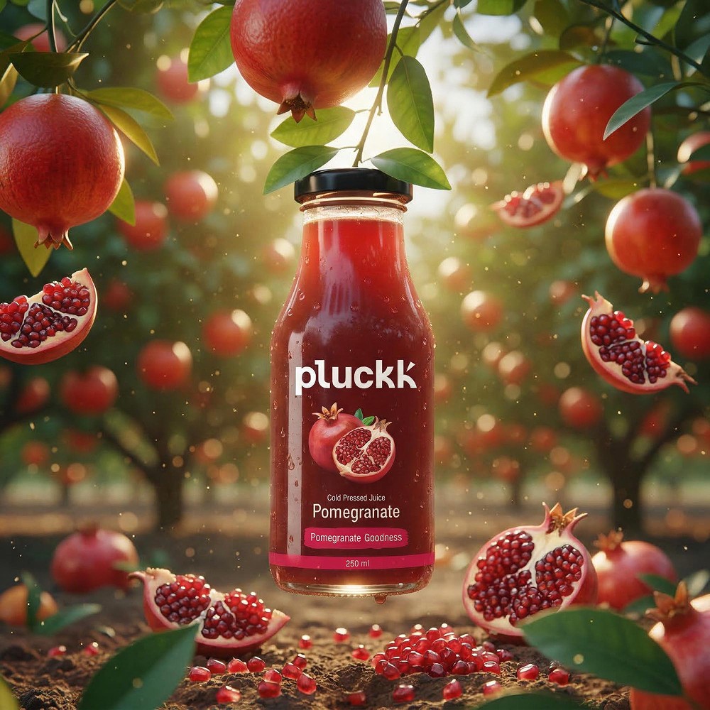 Pluckk Pomegranate Cold Pressed Juice by Pluckk