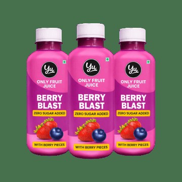 Yu Berry Blast Fruit Juice with Berry Pieces