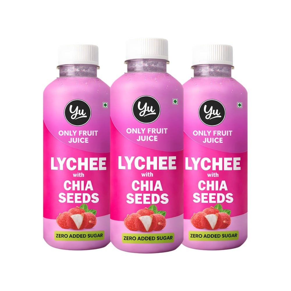 Yu Lychee Juice with Chia Seeds