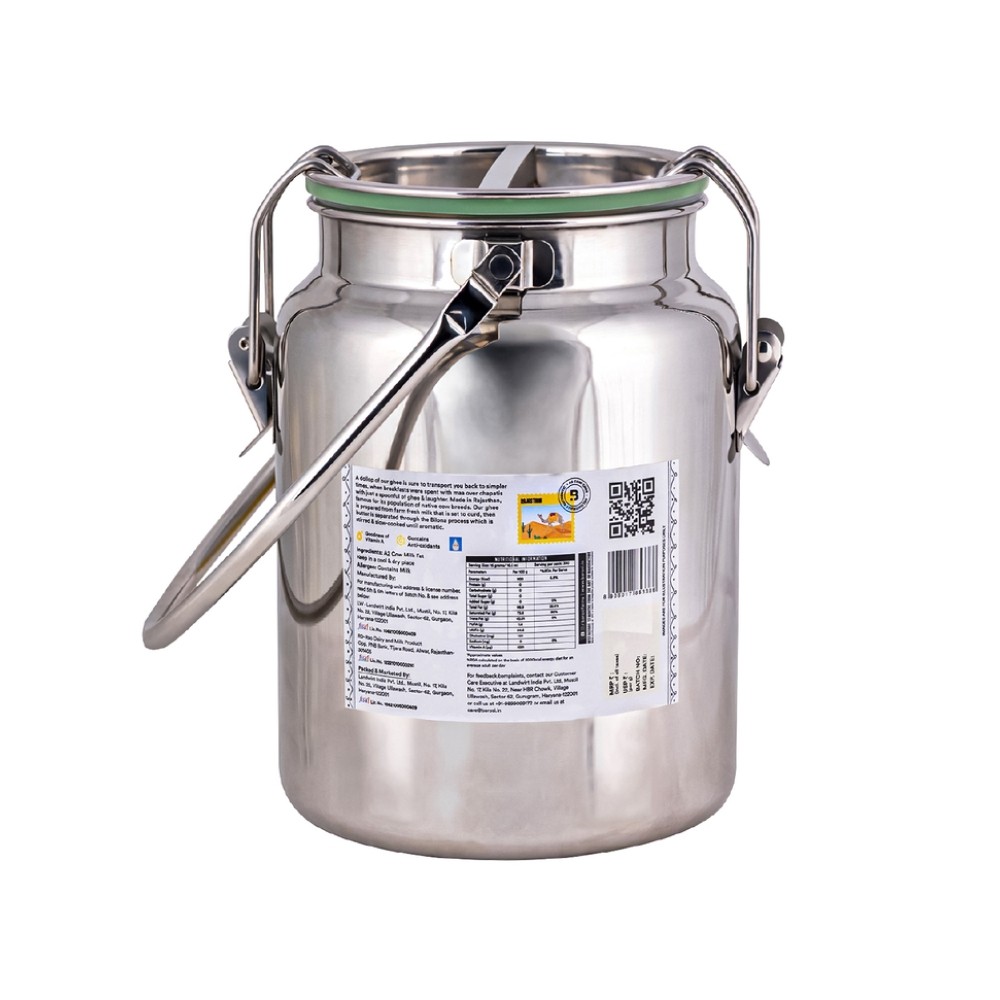 Barosi A2 Desi Cow Ghee with 5 Ltr Dolchi