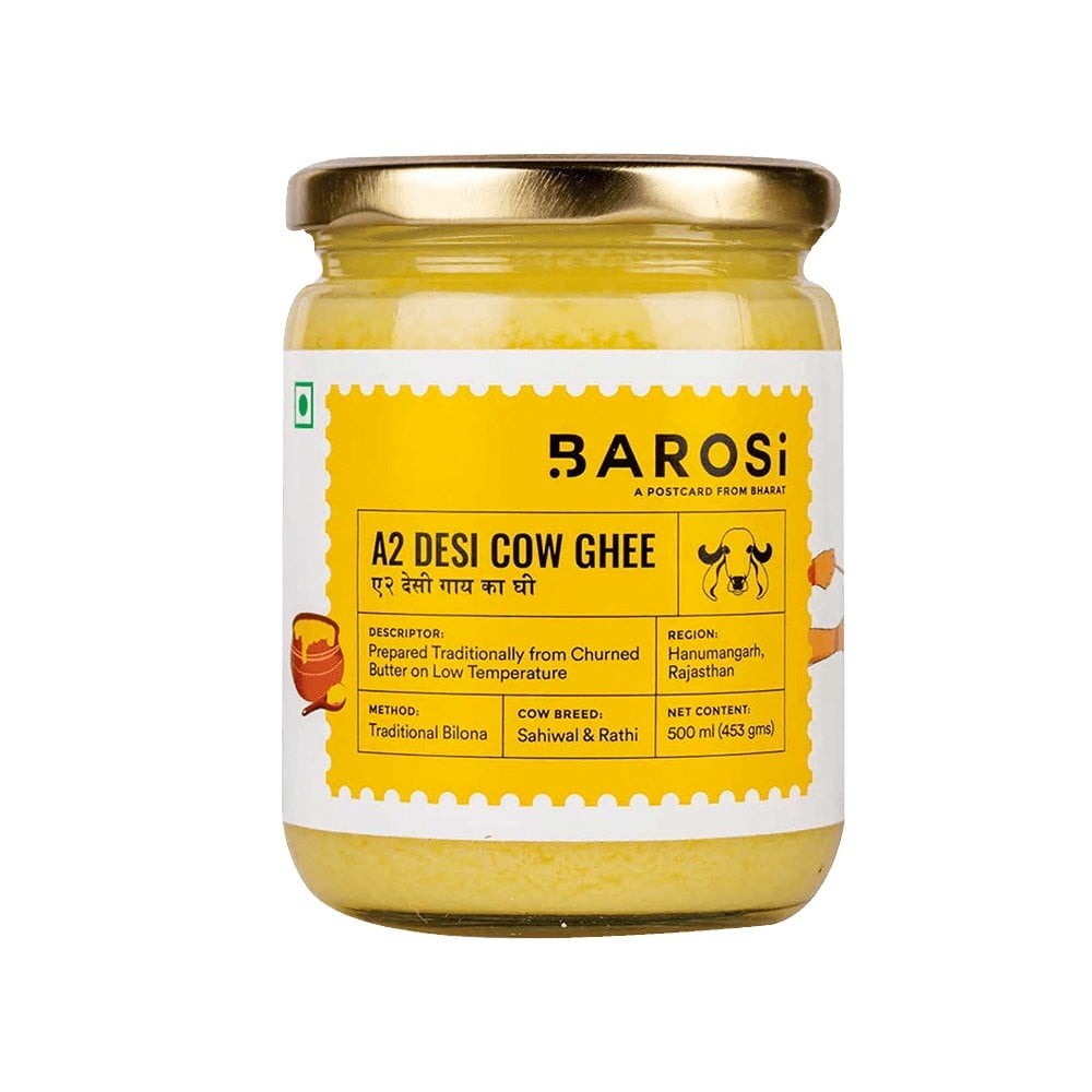 Barosi Desi Cow A2 Ghee (500 ml)