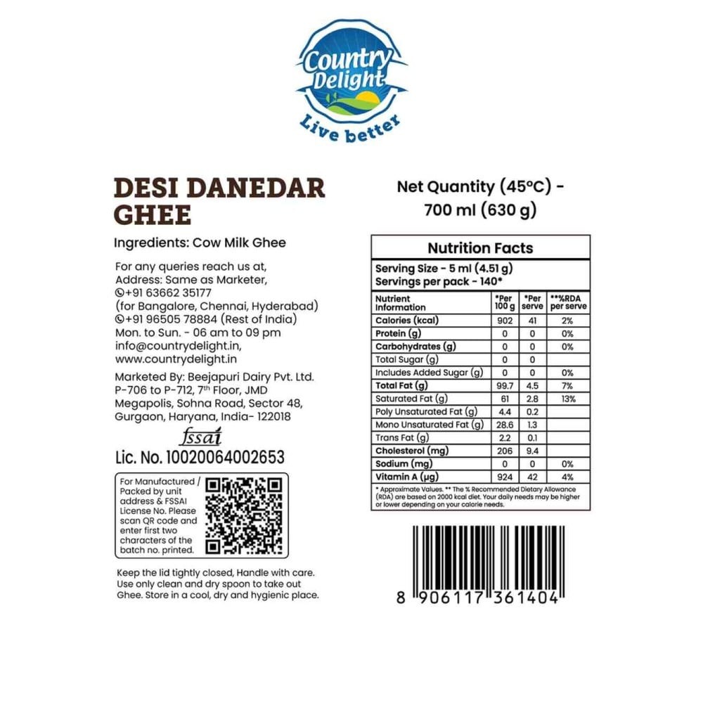 Country Delight Desi Danedar Cow Ghee