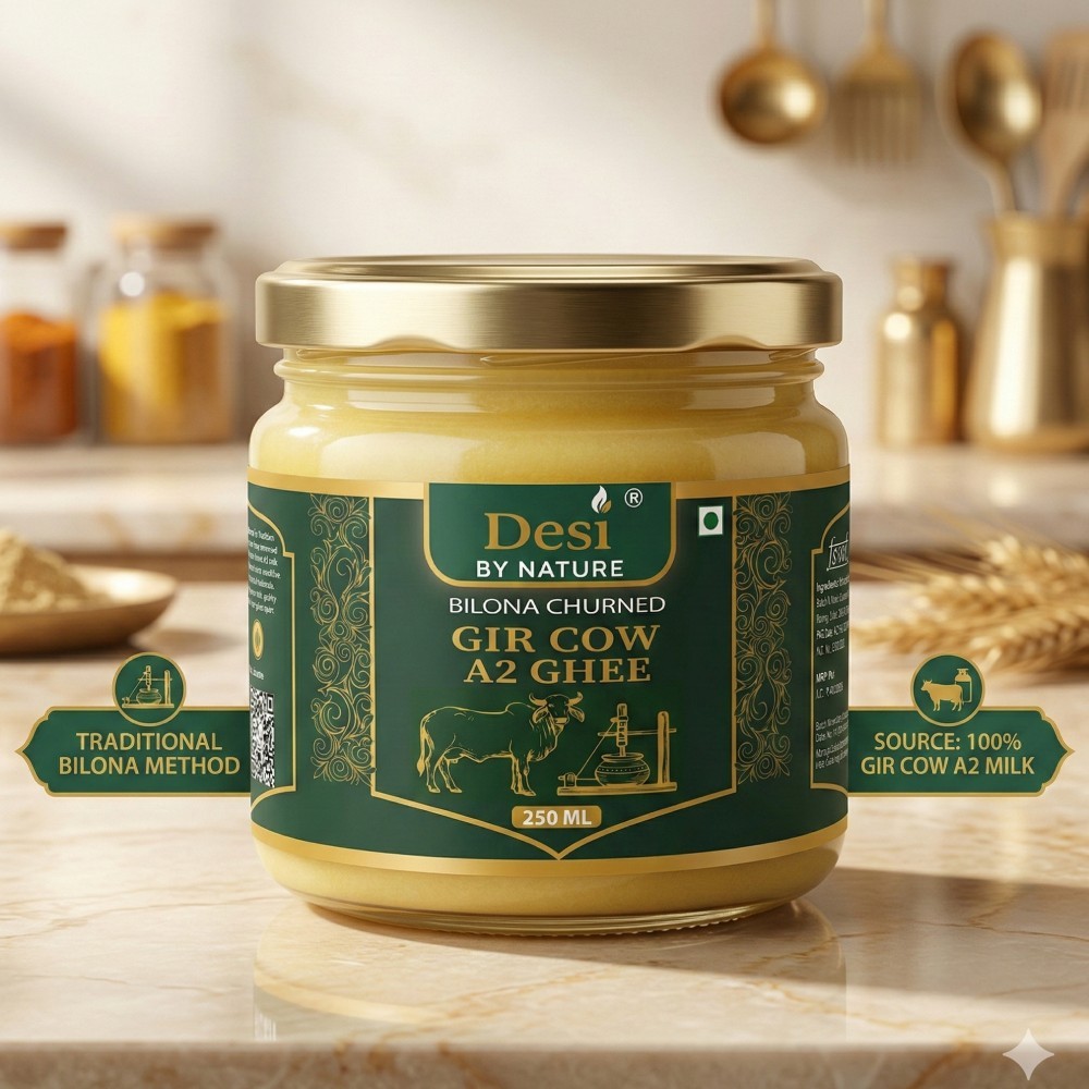 Desi By Nature A2 Gir Cow Ghee (Bilona Churned)