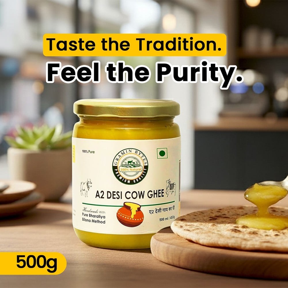 Gramin Bytes A2 Bilona Desi Cow Ghee