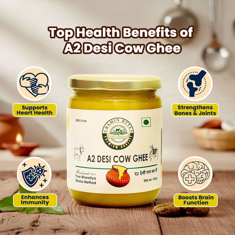 Gramin Bytes A2 Bilona Desi Cow Ghee