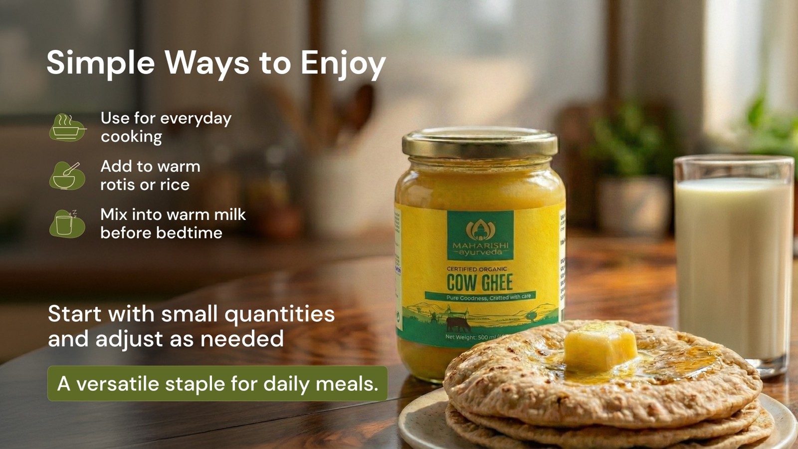 MAHARISHI ayurveda Organic Cow Ghee