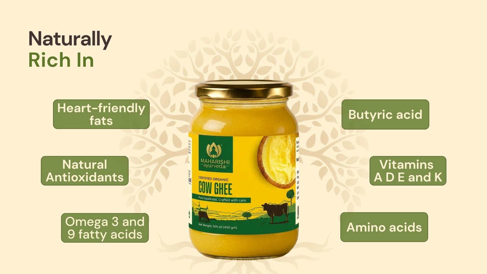 MAHARISHI ayurveda Organic Cow Ghee