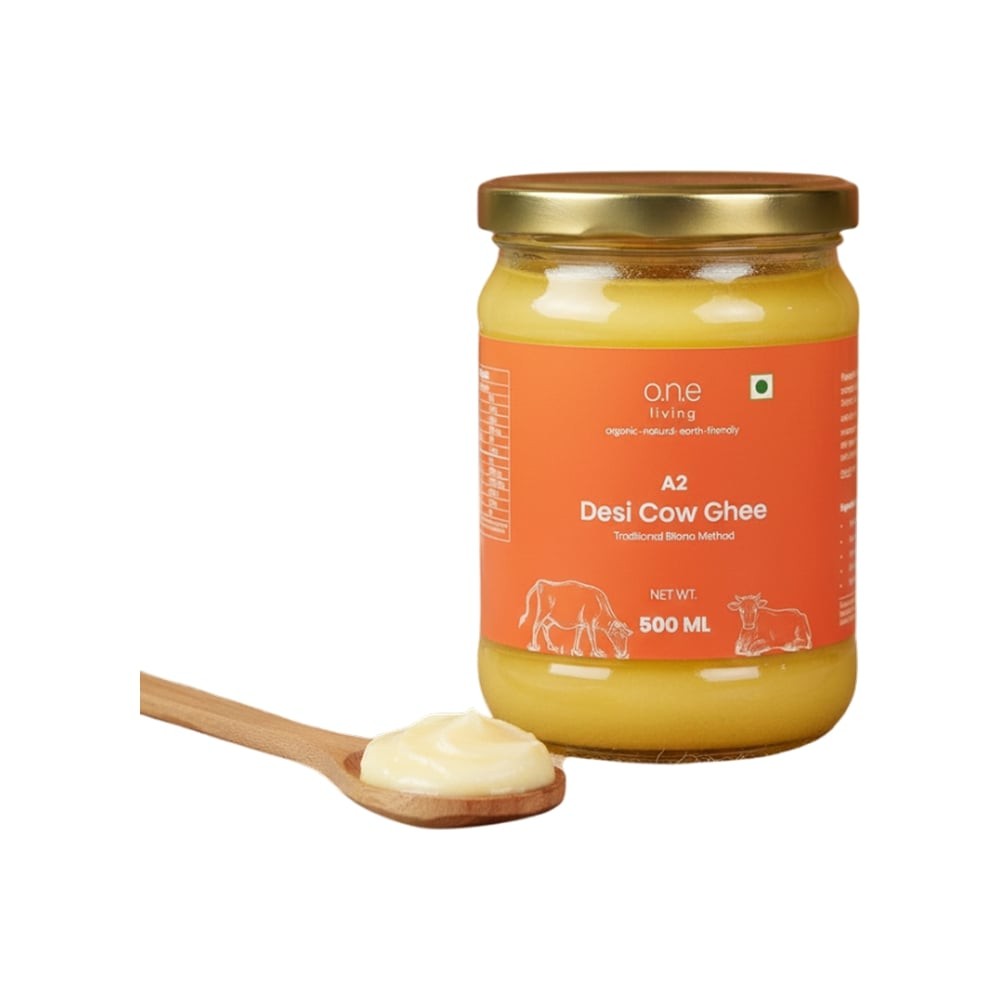One Living Desi Cow A2 Ghee (Bilona Churned)