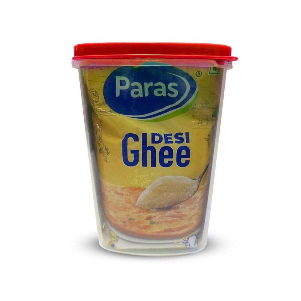 Paras Desi Ghee Pack of 2 (Pouch) with Container Free
