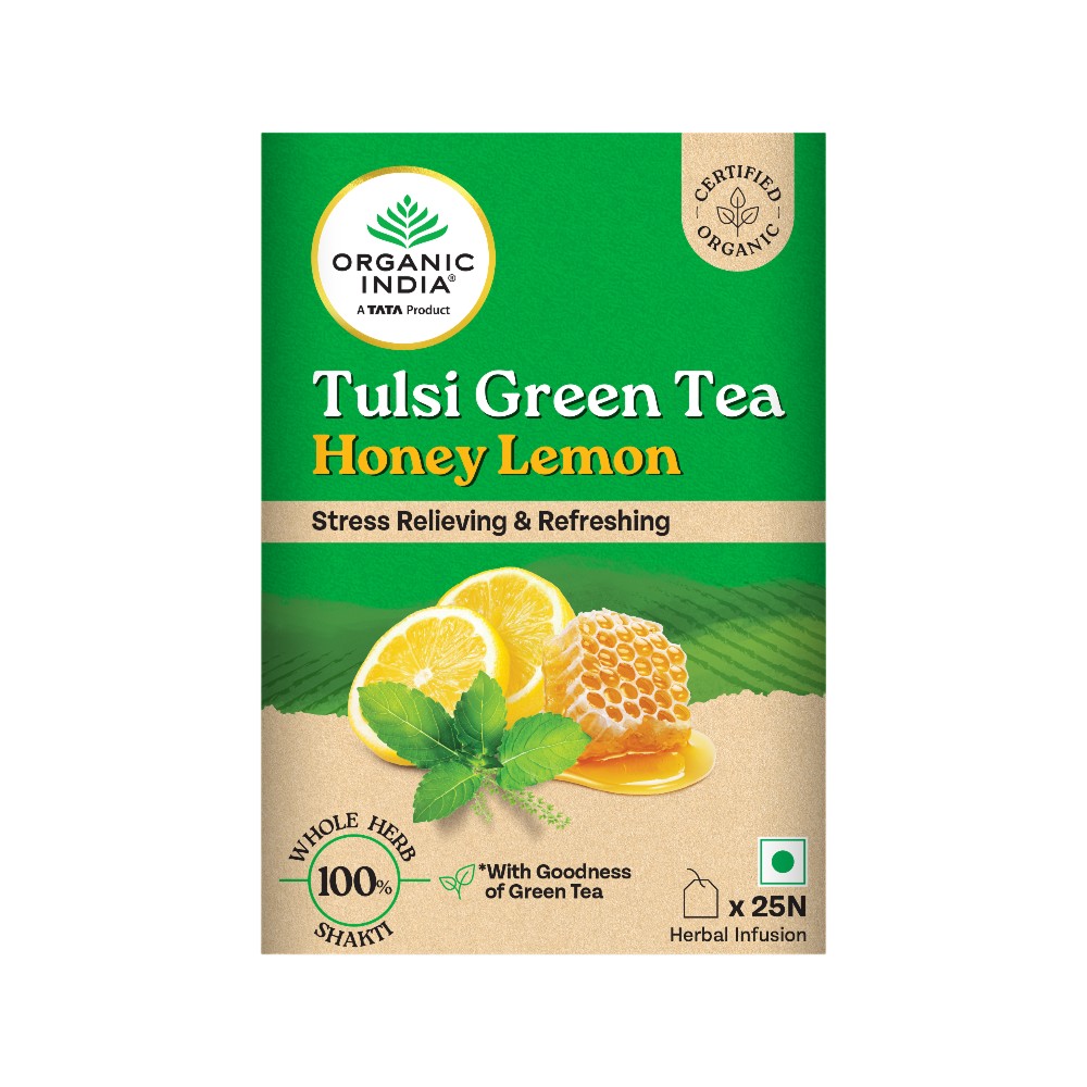 A TATA Product - Organic India Tulsi Honey Lemon Herbal Infusion Bags