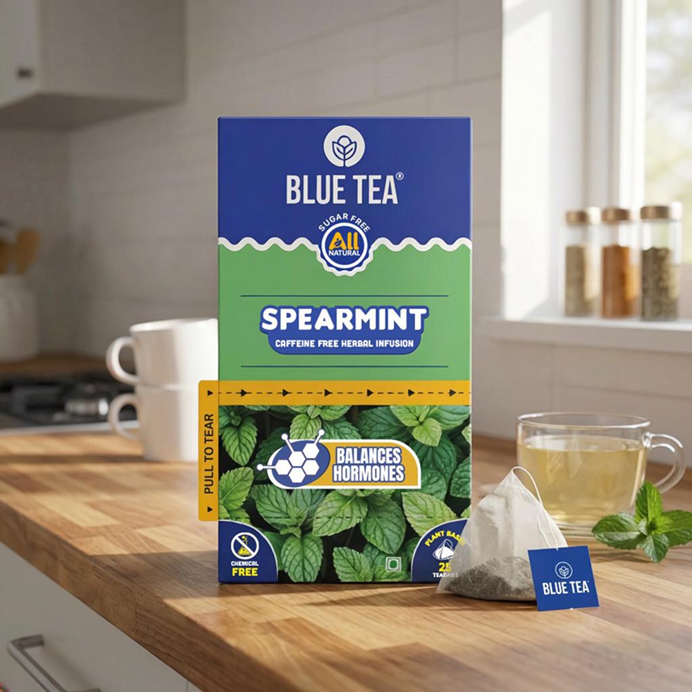 Blue Tea Spearmint Herbal Infusion