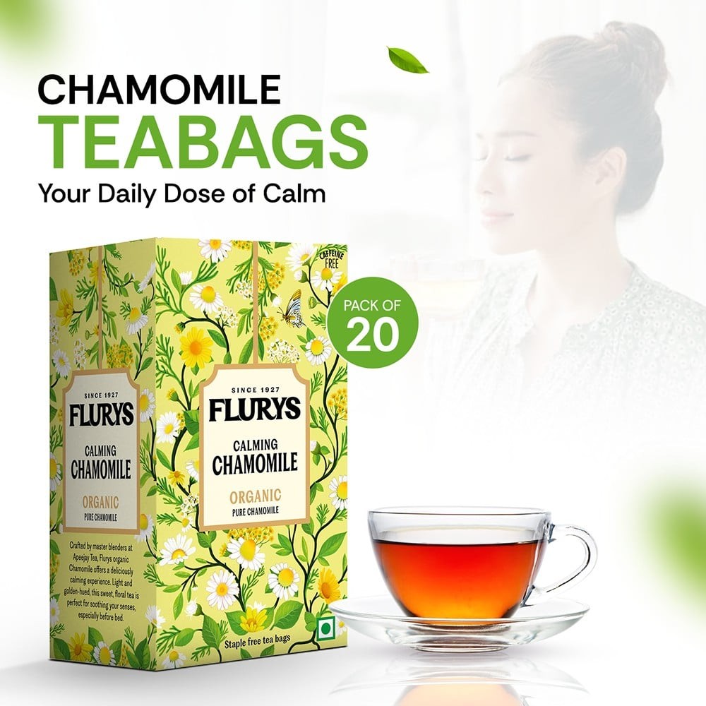 Flurys Pure Chamomile Organic Herbal Infusion Bags