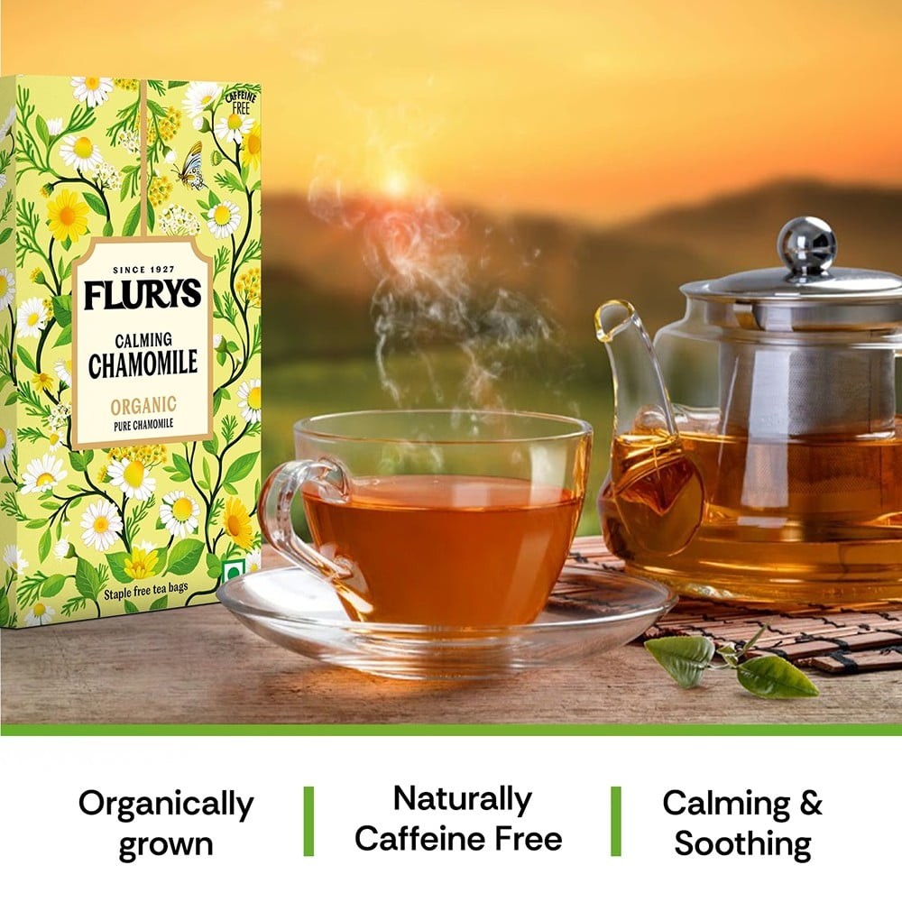 Flurys Pure Chamomile Organic Herbal Infusion Bags