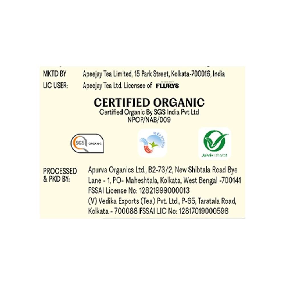 Flurys Pure Chamomile Organic Herbal Infusion Bags