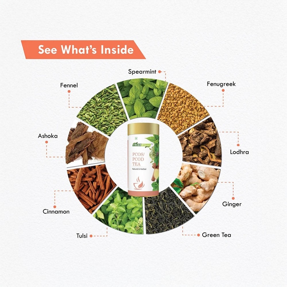 Freshville PCOS PCOD Herbal Tea