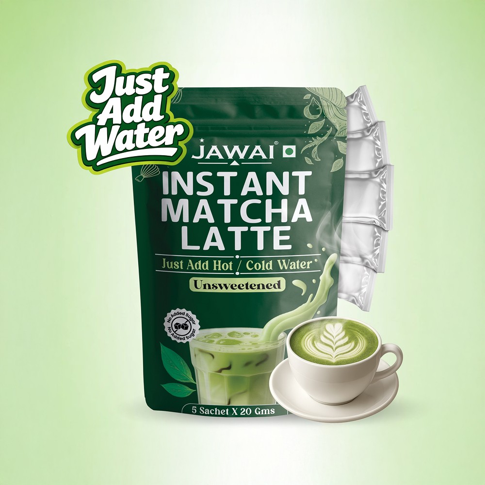 JAWAI Instant Matcha Latte Premix (No Added Sugar)