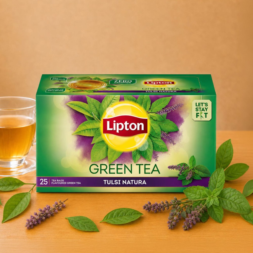 Lipton Tulsi Natura Green Tea Bags