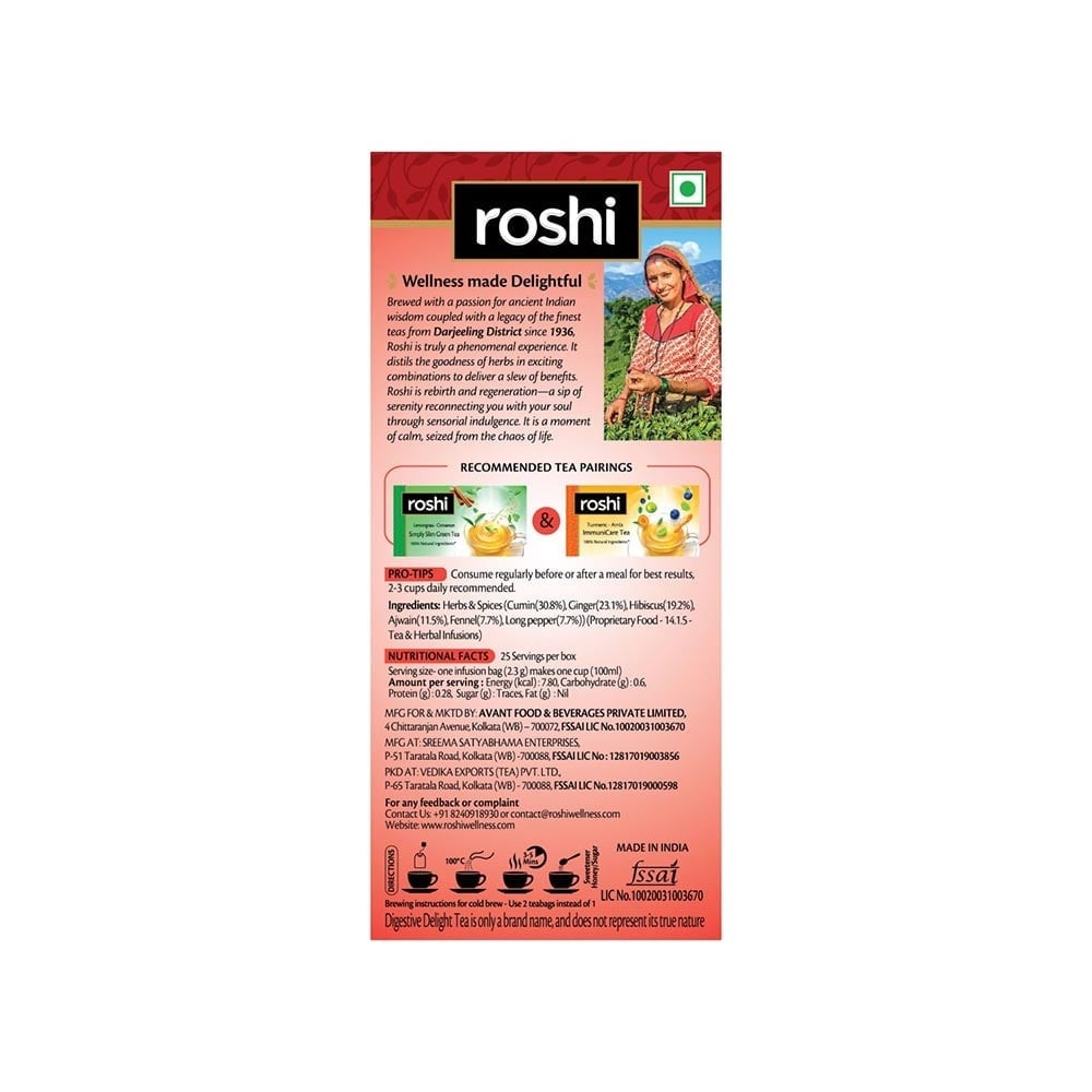 Roshi Digestive Delight Herbal Infusion Bags