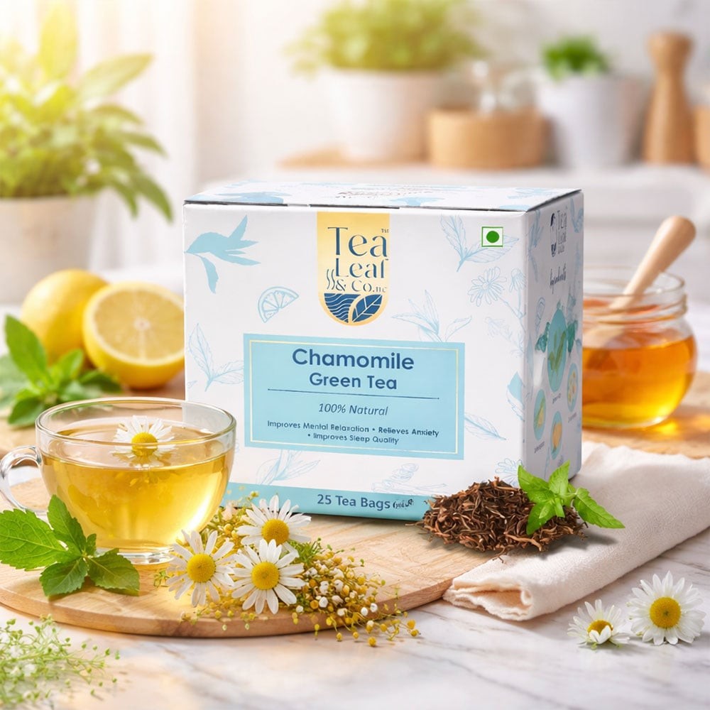 Tea Leaf & Co. Chamomile Green Tea Bags