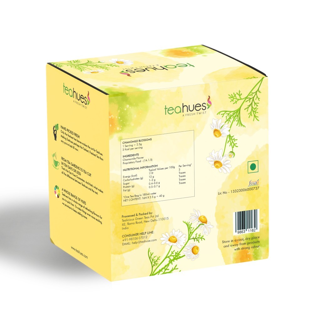 Teahues Chamomile Blossom Herbal Infusion Bags
