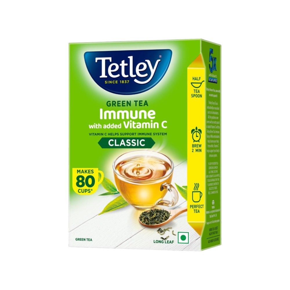 Tetley Immune with Added Vitamin C Green Tea ((100 g))