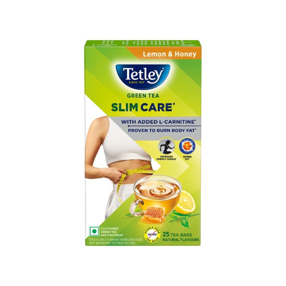 Tetley Slim Care Green Tea Bags (With L-Carnitine, Lemon & Honey)
