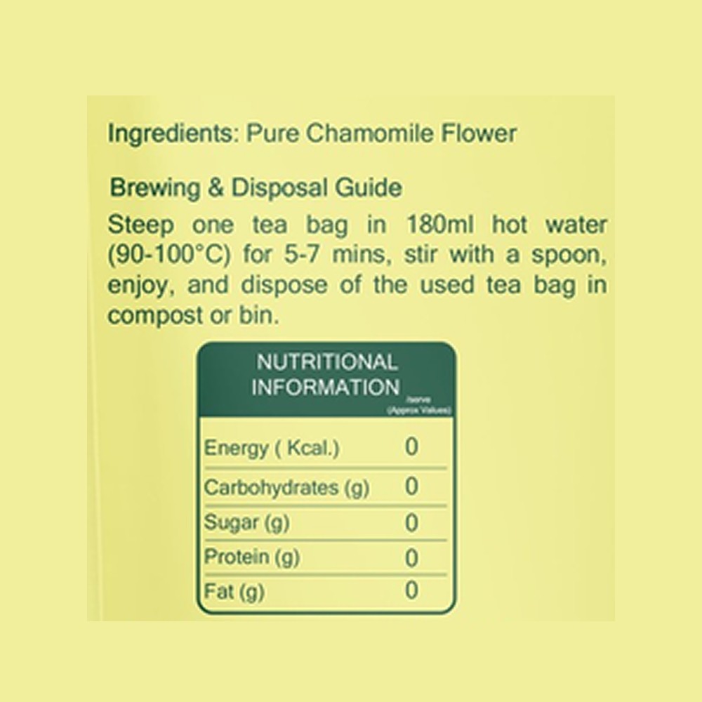 The Tea Trove Chamomile Herbal Infusion Bags
