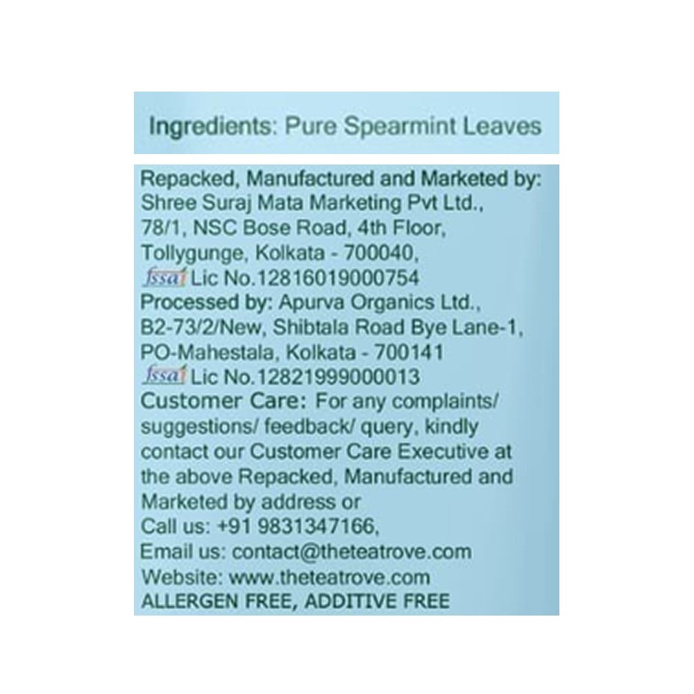 The Tea Trove Spearmint Herbal Infusion Bags