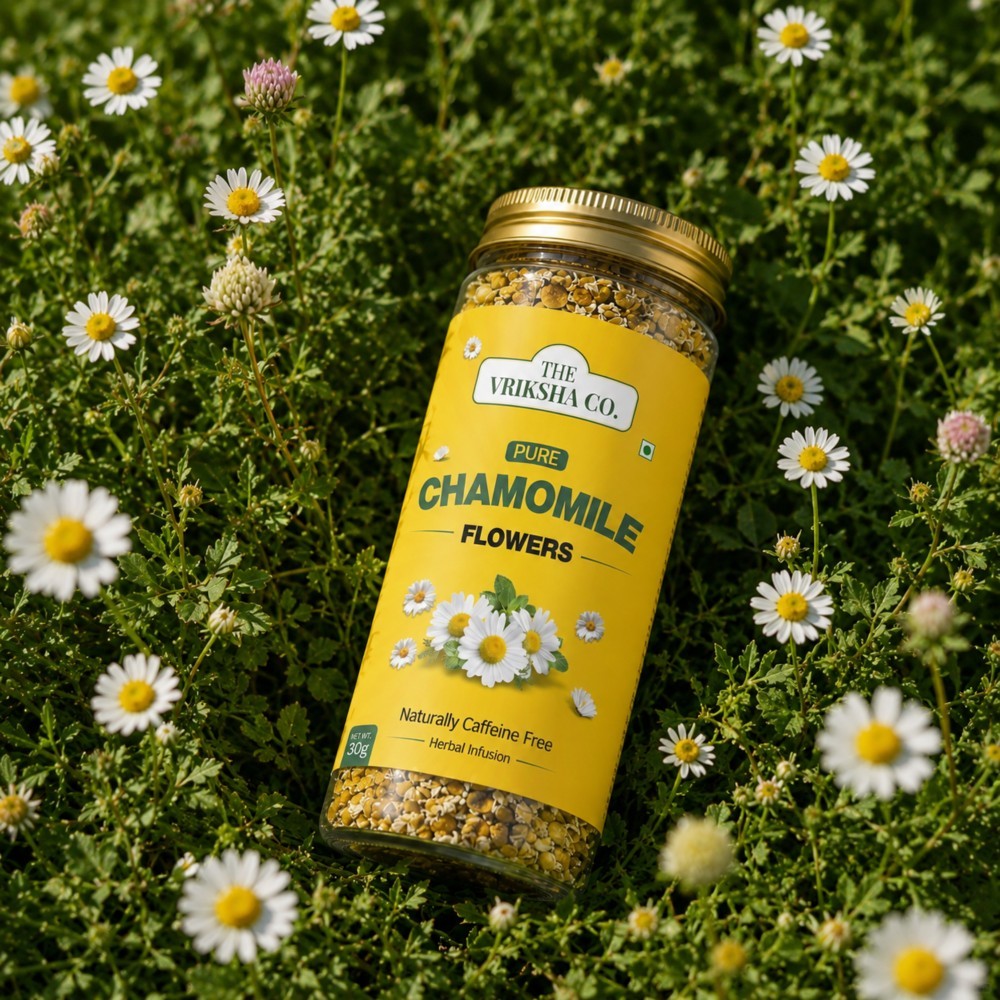 The Vriksha Co. Pure Chamomile Flowers Herbal Tea