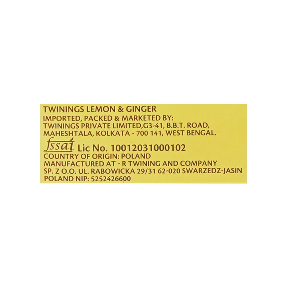 Twinings Lemon & Ginger Herbal Infusion Bags