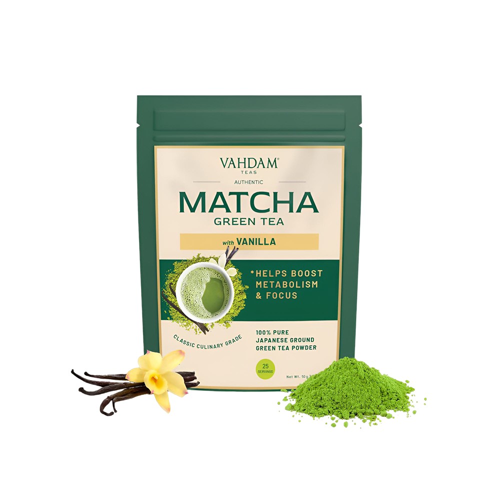 Vahdam Vanilla Matcha Green Tea