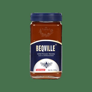 Beqville Organic & Raw Wild Flower Organic Honey